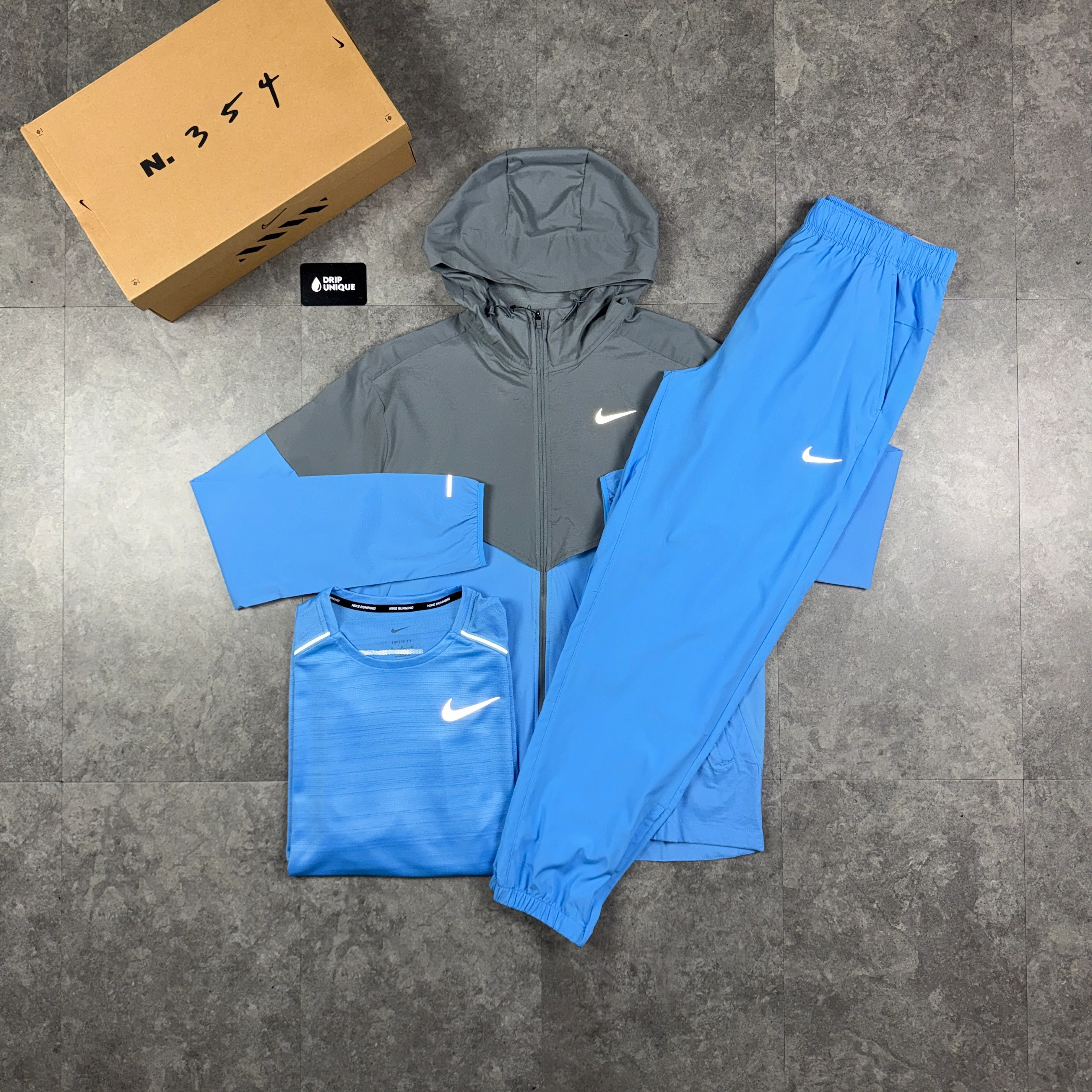 Nike Miler T-Shirt University Blue - Image 3