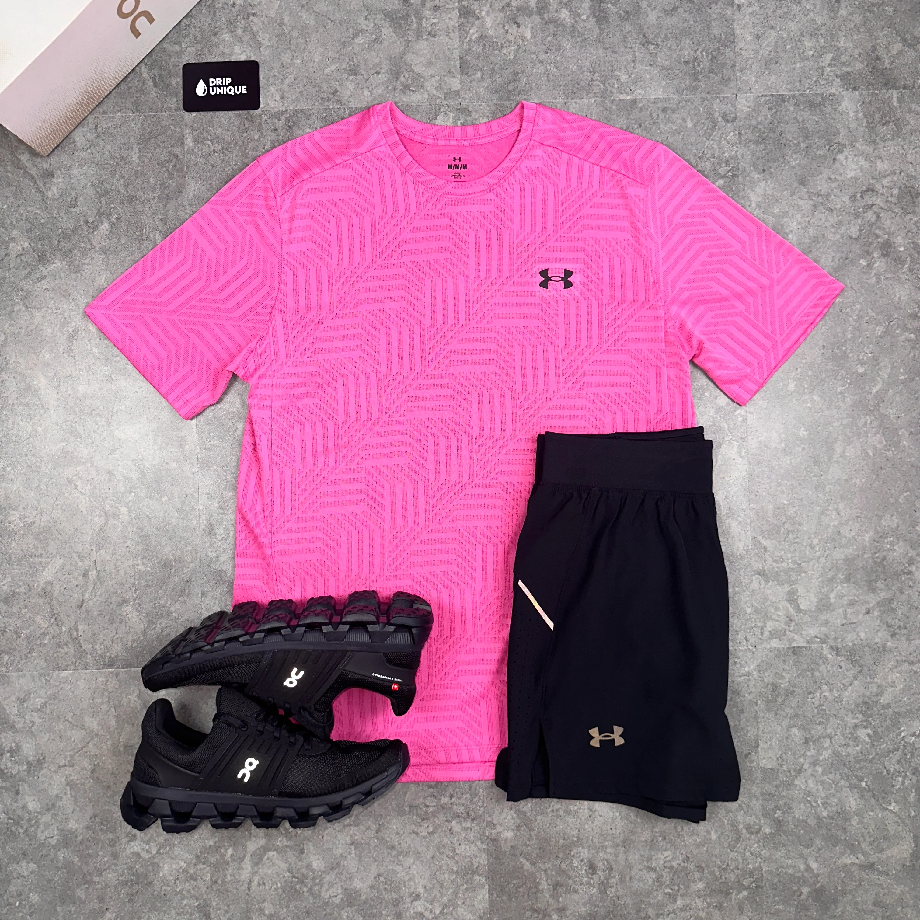 Under Armour Geo Tessa Vent T-Shirt Pink - Image 9