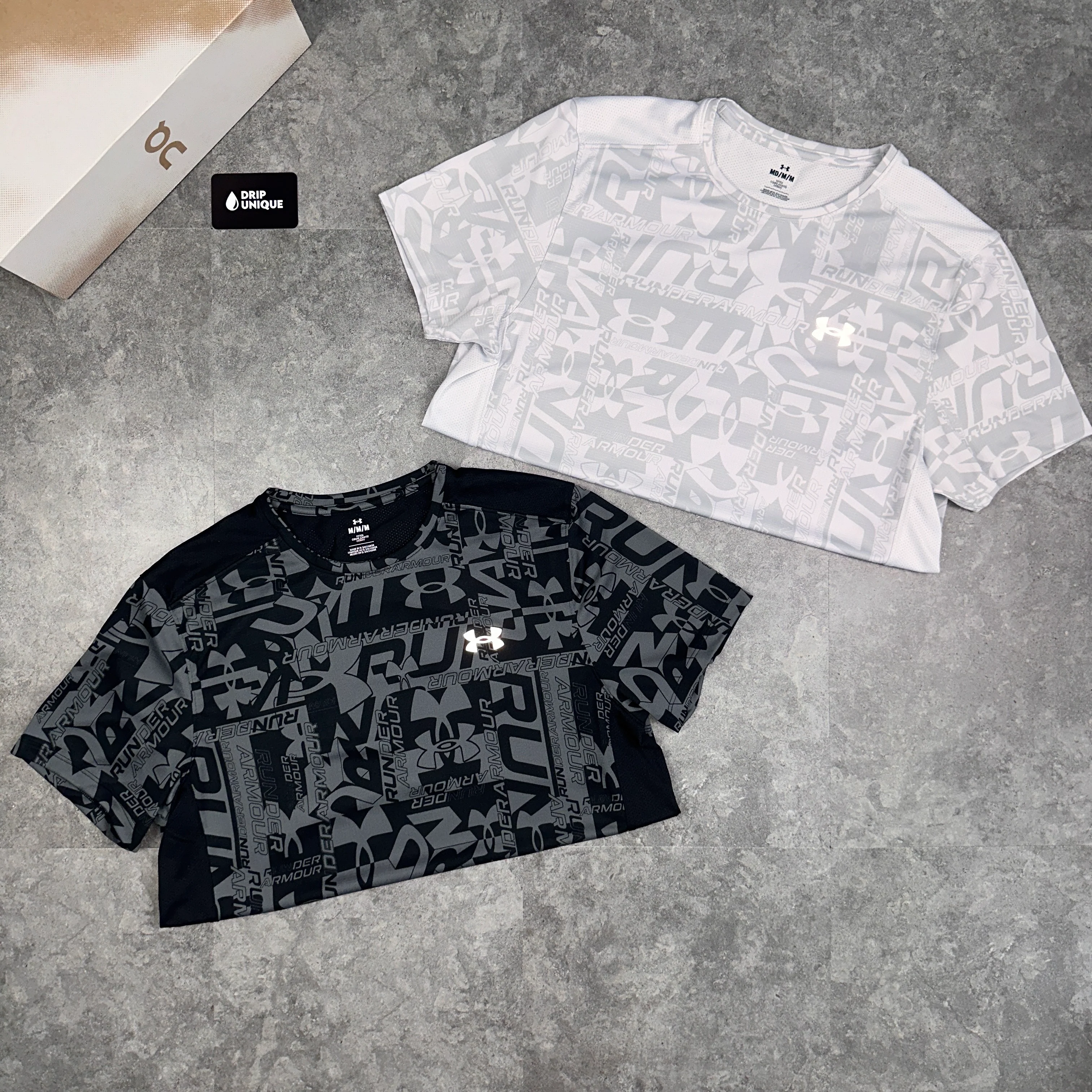 Under Armour Launch Printed T-Shirt Black - Image 3
